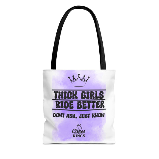 Thick Girls Tote Bag - Stylish Carryall for Empowerment, Self-Love, Shopping, Gifts, and Everyday Use