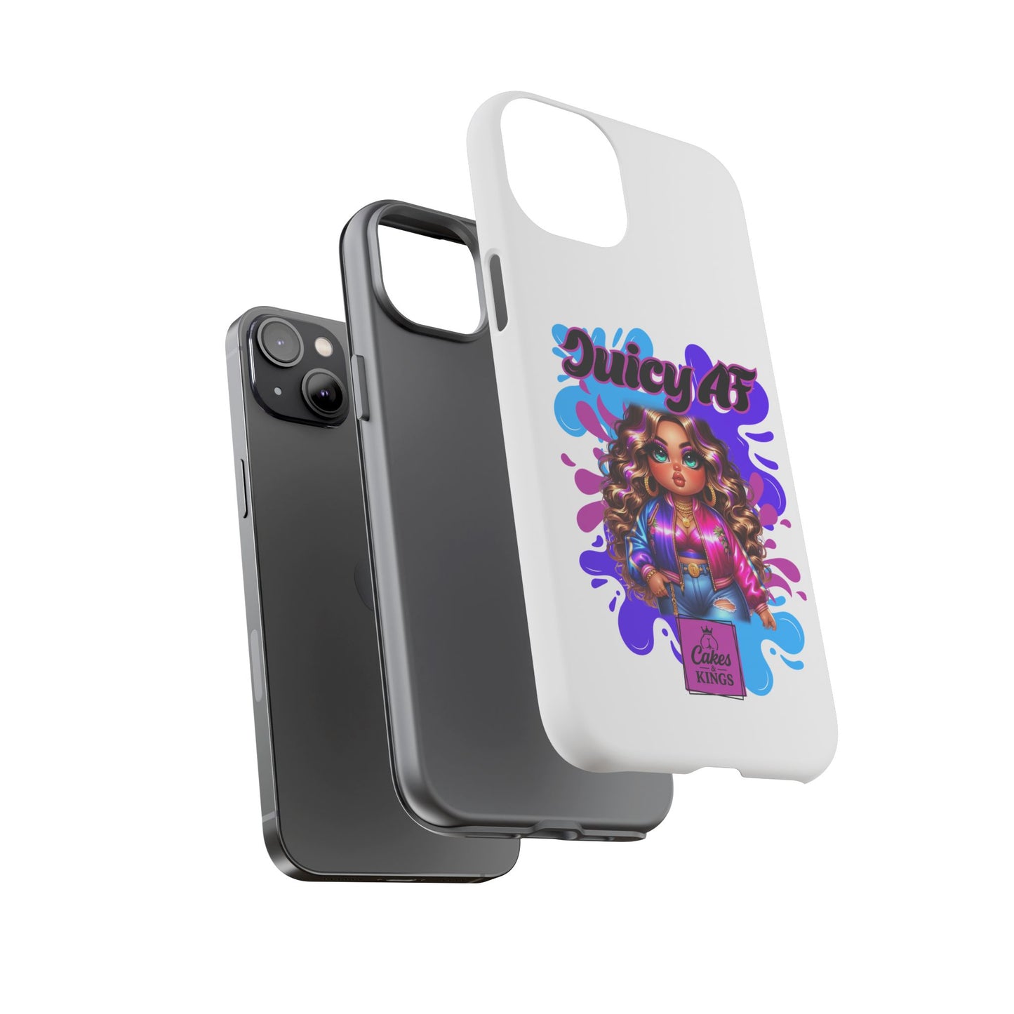 Juicy AF Phone Case, Trendy Phone Cover, Stylish Smartphone Accessory, Unique Gift for Her, Fun Pop Art Case