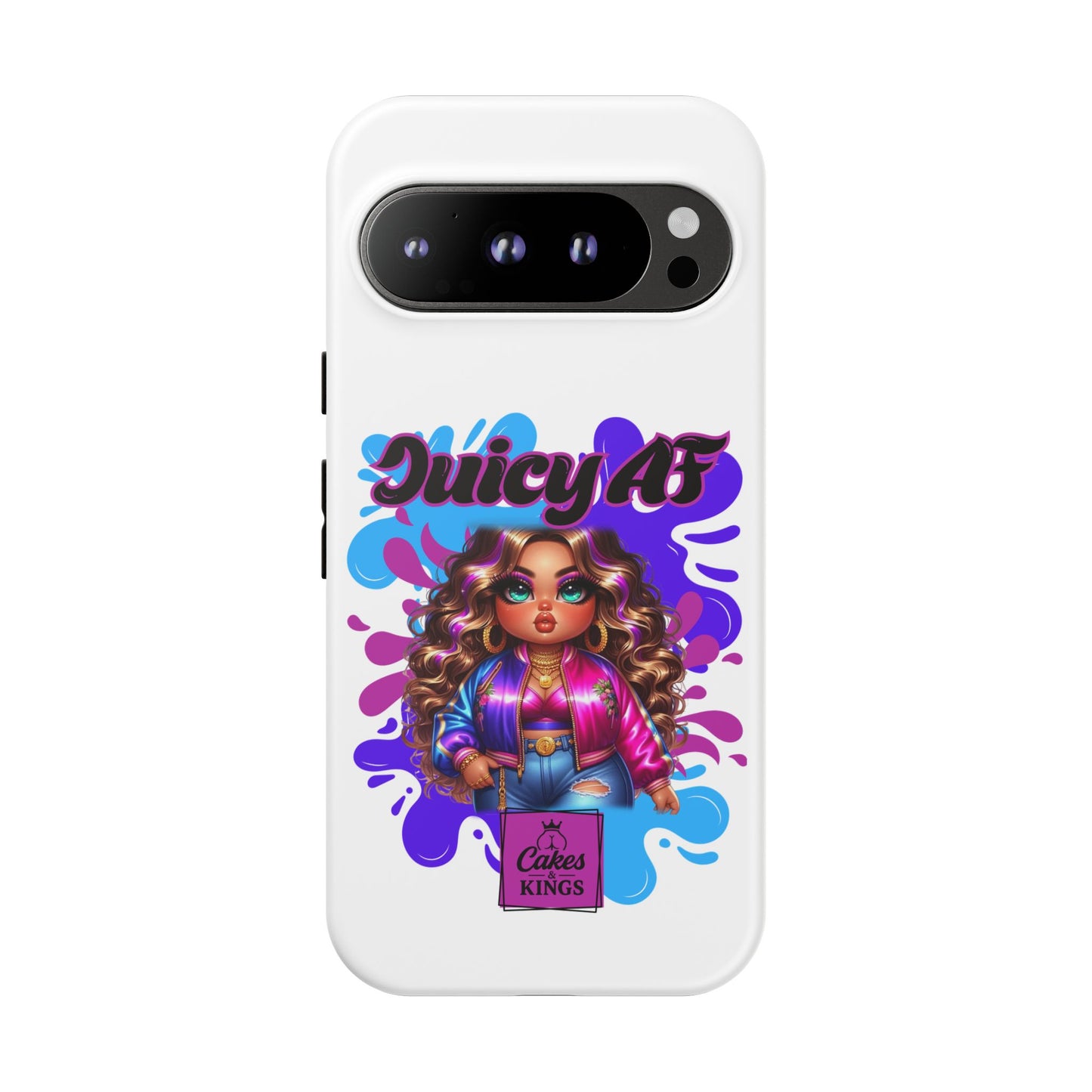 Juicy AF Phone Case, Trendy Phone Cover, Stylish Smartphone Accessory, Unique Gift for Her, Fun Pop Art Case