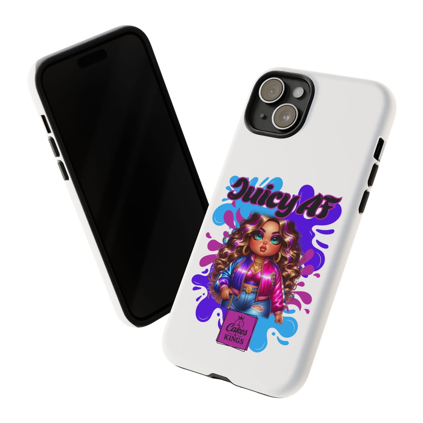 Juicy AF Phone Case, Trendy Phone Cover, Stylish Smartphone Accessory, Unique Gift for Her, Fun Pop Art Case