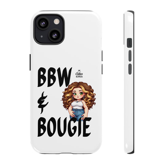 BBW & Bougie Phone Case, Cute Phone Cover for Plus Size Empowerment, Fun Gift for Friends, Motivational Case for Holidays