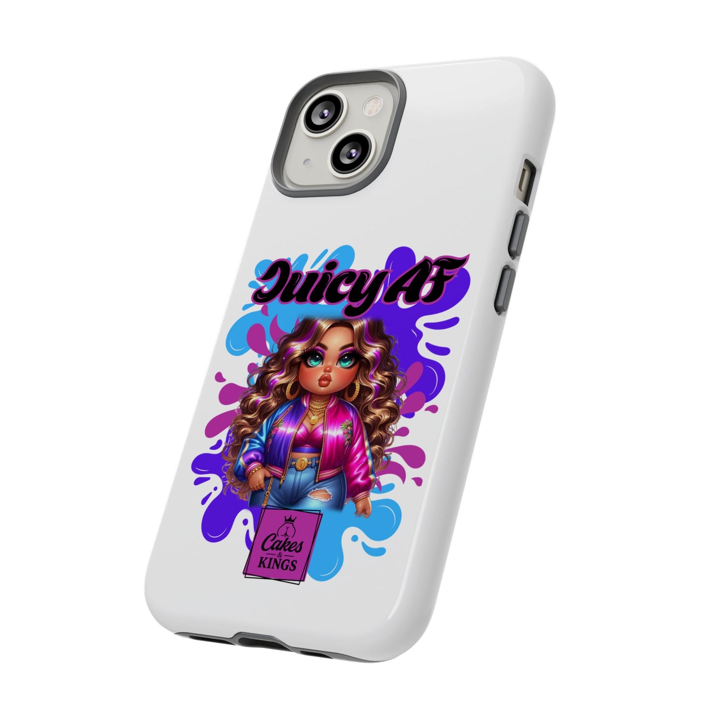 Juicy AF Phone Case, Trendy Phone Cover, Stylish Smartphone Accessory, Unique Gift for Her, Fun Pop Art Case