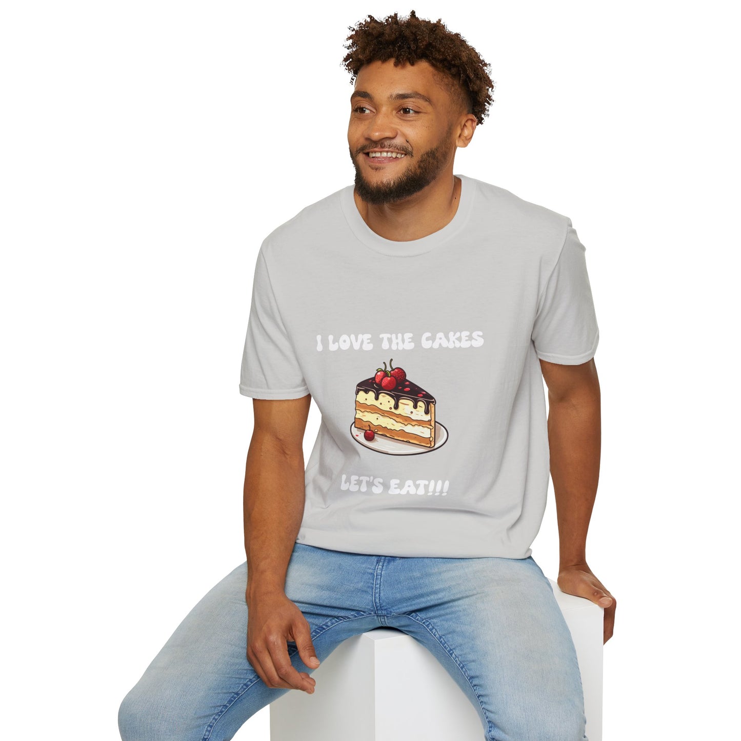 Cake Lovers' Unisex T-Shirt, I Love the Cakes Tee, Dessert Lover Gift, Birthday Celebration Apparel, Gift for Foodies, Sweet Treats Shirt