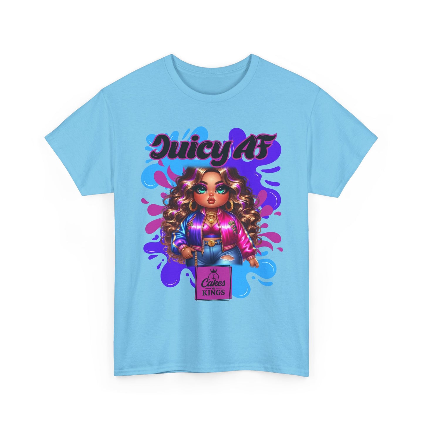 Juicy AF Graphic Tee, Fun Unisex T-Shirt for Everyday Wear, Gifts for Friends, Birthday Celebration, Fashion Statement, Streetwear Style